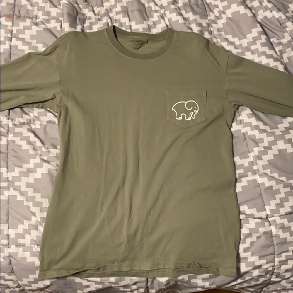 Ivory Ella Green Long Sleeved T-shirt